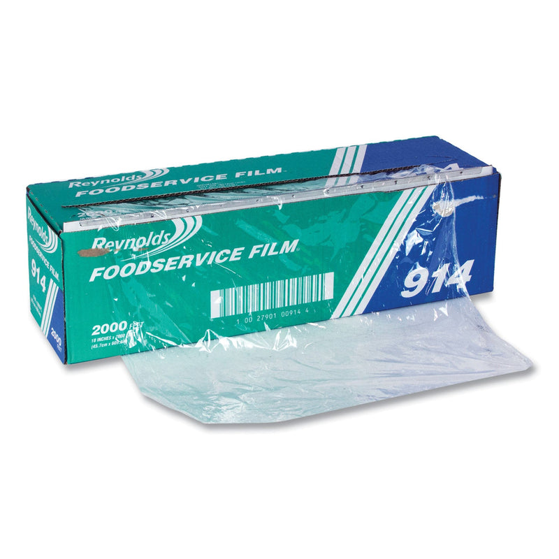 Reynolds Wrap PVC Film Roll with Cutter Box, 18" x 2,000 ft, Clear