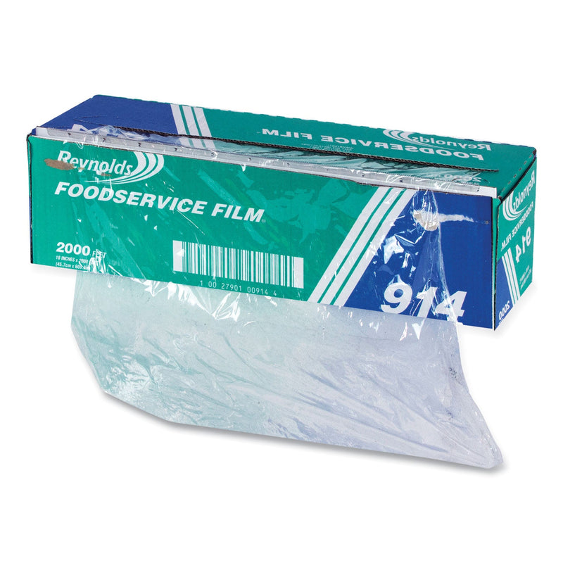 Reynolds Wrap PVC Film Roll with Cutter Box, 18" x 2,000 ft, Clear