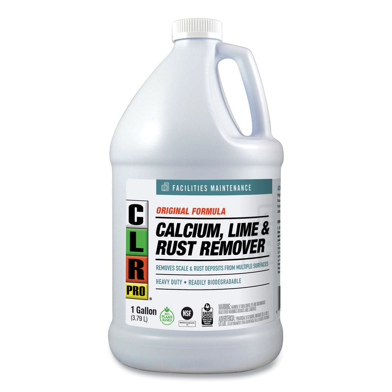 CLR PRO Calcium, Lime and Rust Remover, 1 gal Bottle, 4/Carton