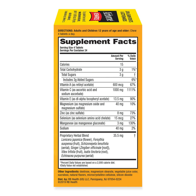 Airborne Immune Support Chewable Tablet, Berry, 96 Count