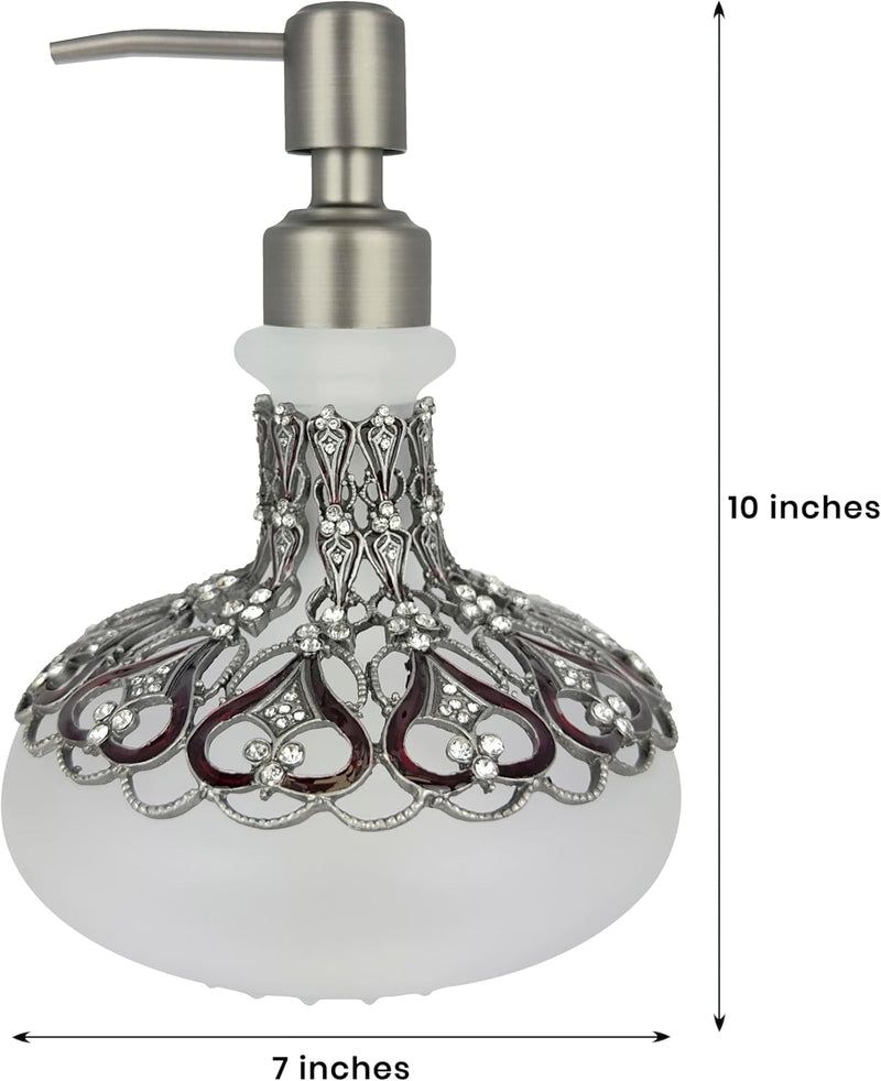 Oriana Grace – Modern Decorative Bathroom Accessory Handmade Soap Dispenser, 9 oz