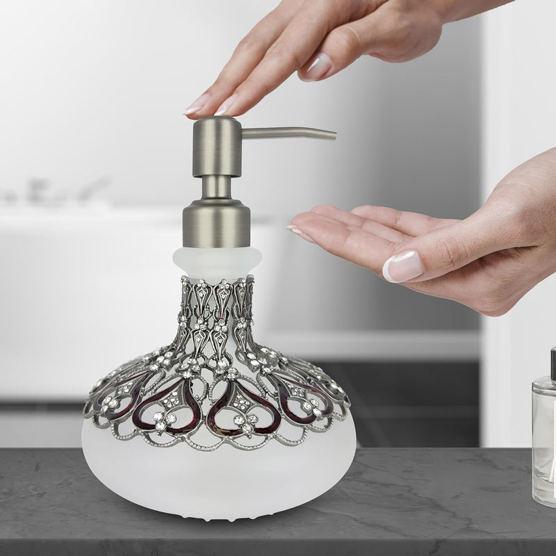 Oriana Grace – Modern Decorative Bathroom Accessory Handmade Soap Dispenser, 9 oz