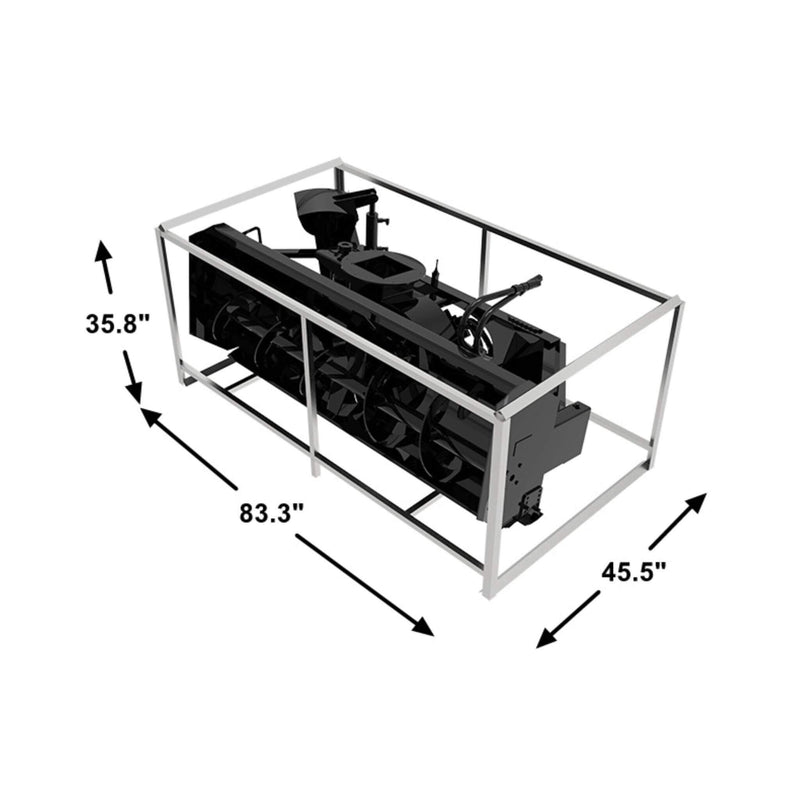 72-Inch Heavy-Duty Hydraulic Skid Steer Snow Blower Attachment (SAK59371)