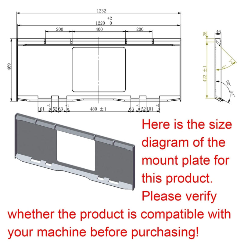 72-Inch Heavy-Duty Root Grapple Bucket Skid Steer Attachment (SAK13874)