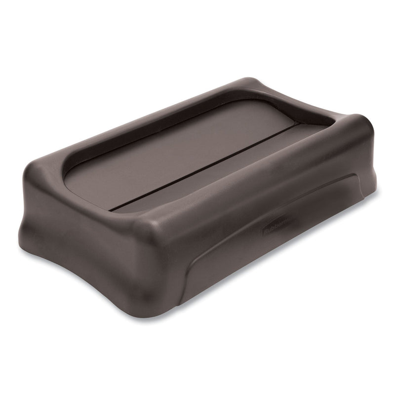 Rubbermaid Swing Top Lid for Slim Jim Waste Containers, 11.38w x 20.5d x 5h, Black