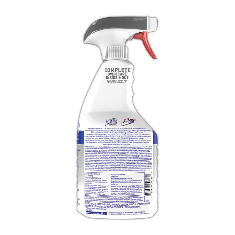 Fantastik MAX Oven and Grill Cleaner, 32 oz Bottle, 8/Carton