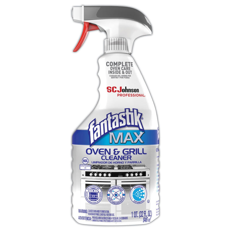 Fantastik MAX Oven and Grill Cleaner, 32 oz Bottle, 8/Carton
