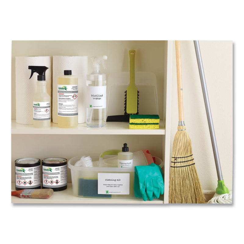 Avery UltraDuty GHS Chemical Waterproof and UV Resistant Labels, 3.5 x 5, White, 4/Sheet, 50 Sheets/Pack