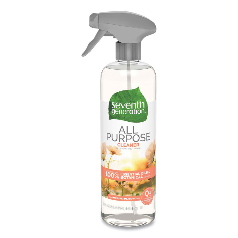 Seventh Generation Natural All-Purpose Cleaner, Morning Meadow, 23 oz Trigger Spray Bottle, 8/Carton