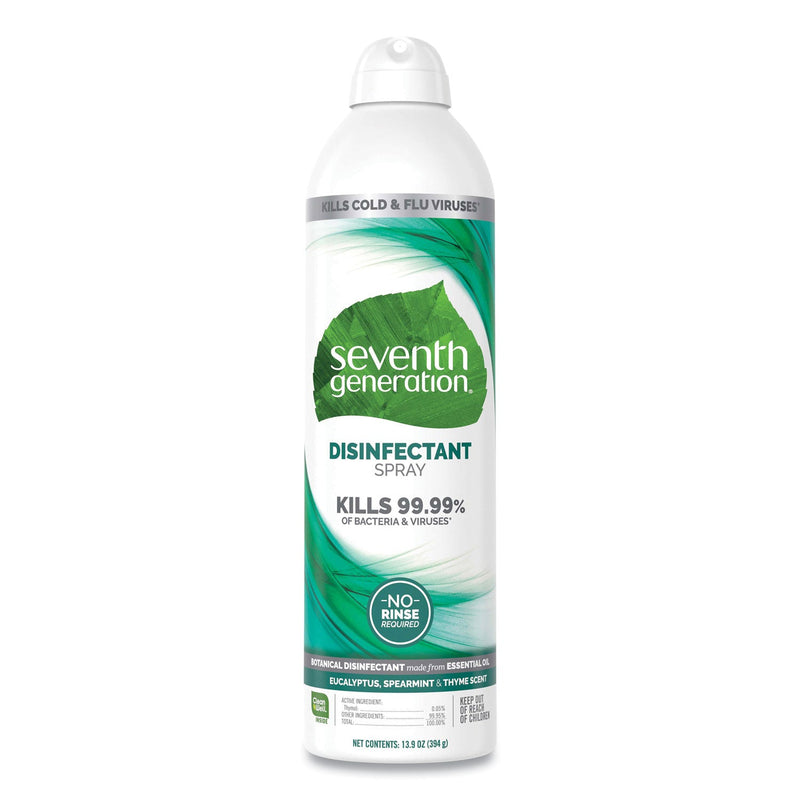 Seventh Generation Disinfectant Sprays, Eucalyptus/Spearmint/Thyme, 13.9 oz, Spray Bottle