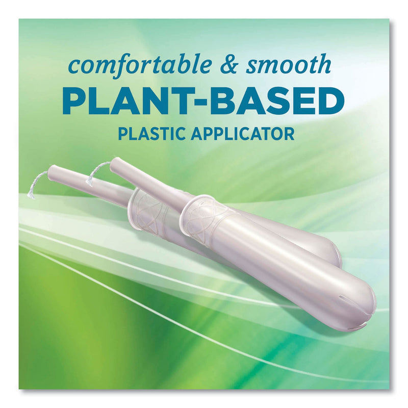 Seventh Generation Organic Cotton Tampons, Regular, 18/Pack, 6 Packs/Carton