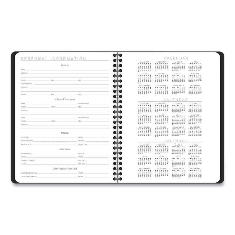 AT-A-GLANCE Contemporary Lite Weekly/Monthly Planner, 8.75 x 7, Black Cover, 12-Month (Jan to Dec): 2023