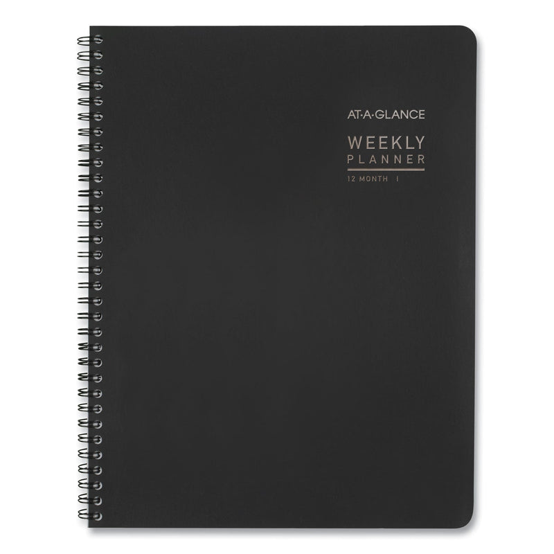 AT-A-GLANCE Contemporary Lite Weekly/Monthly Planner, 11 x 8.25, Black Cover, 12-Month (Jan to Dec): 2023