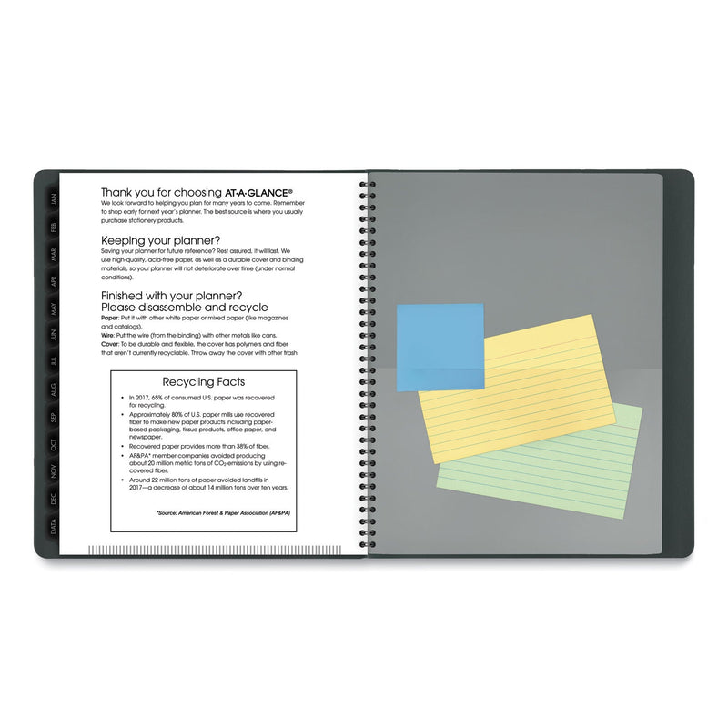 AT-A-GLANCE Contemporary Monthly Planner, 11 x 9, Forest Green Cover, 12-Month (Jan to Dec): 2023
