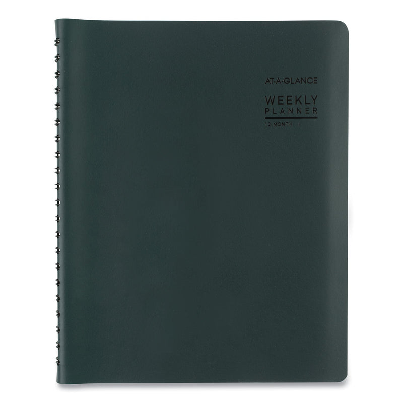 AT-A-GLANCE Contemporary Weekly/Monthly Planner, 11 x 8.25, Forest Green Cover, 12-Month (Jan to Dec): 2023