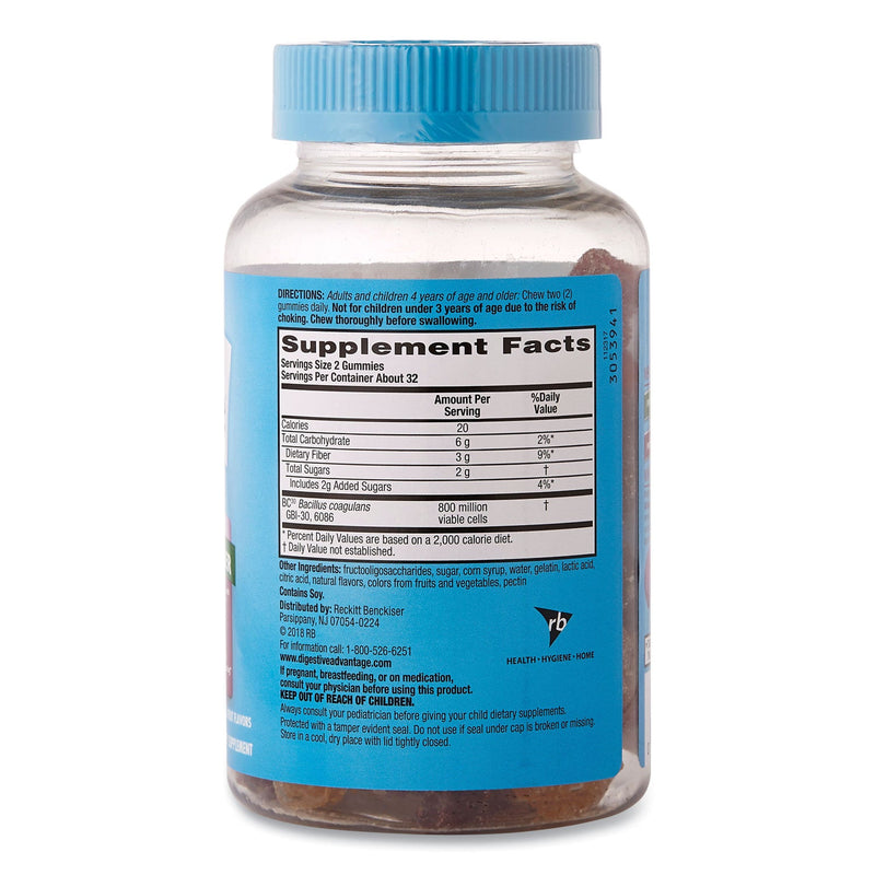 Digestive Advantage Prebiotic Plus Probiotic, Kids Gummies, 65 Count