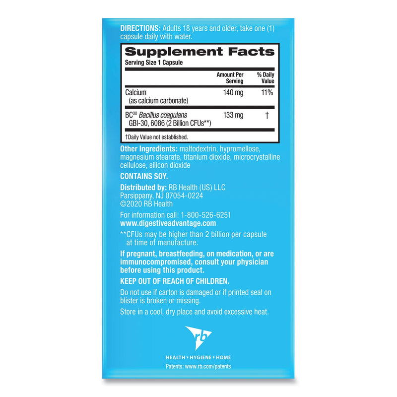 Digestive Advantage Daily Probiotic Capsule, 60 Count