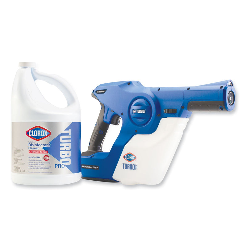 Clorox TurboPro Handheld Sprayer, 32 oz, White/Blue, 2/Carton