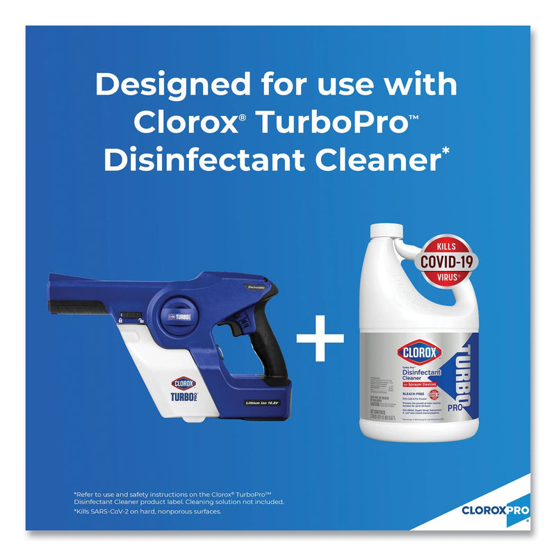 Clorox TurboPro Handheld Sprayer, 32 oz, White/Blue, 2/Carton
