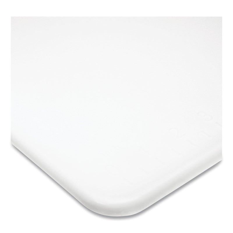 San Jamar Cut-N-Carry Color Cutting Boards, Plastic, 20 x 15 x 0.5, White