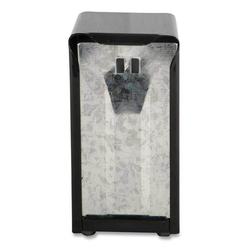 San Jamar Tabletop Napkin Dispenser, Tall Fold, 3.75 x 4 x 7.5, Capacity: 150, Black