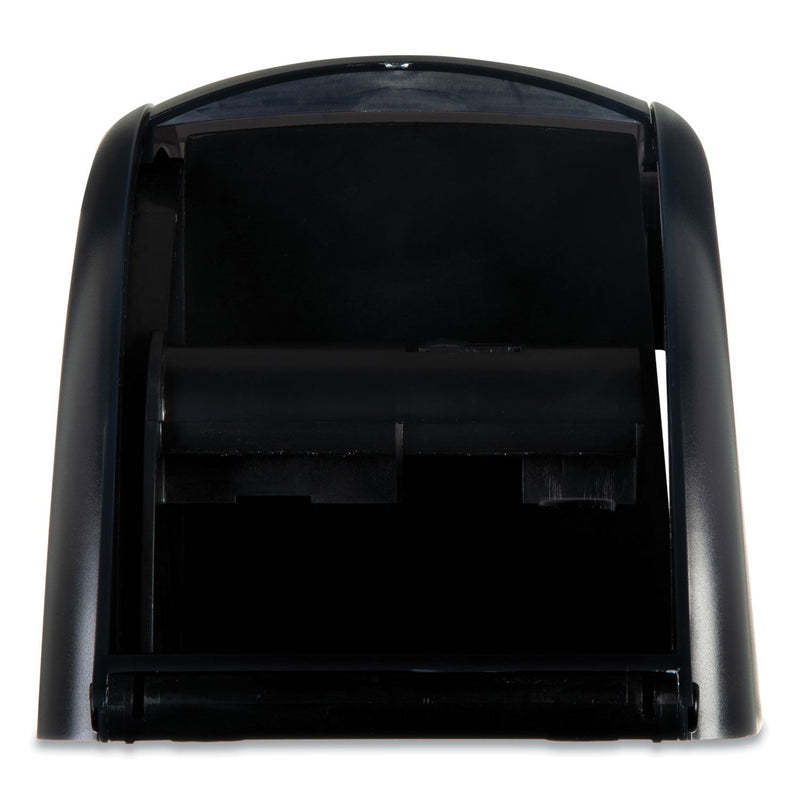 San Jamar Duett Standard Bath Tissue Dispenser, 2 Roll, 7.5 x 7 x 12.75, Black Pearl