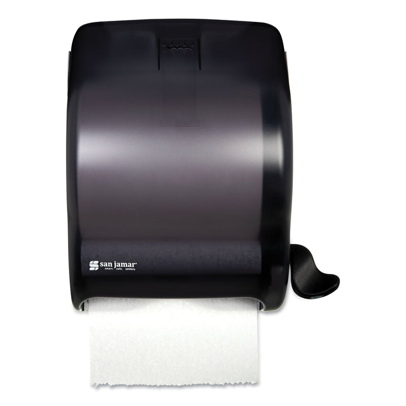 San Jamar Element Lever Roll Towel Dispenser, Classic, 12.5 x 8.5 x 12.75, Black Pearl