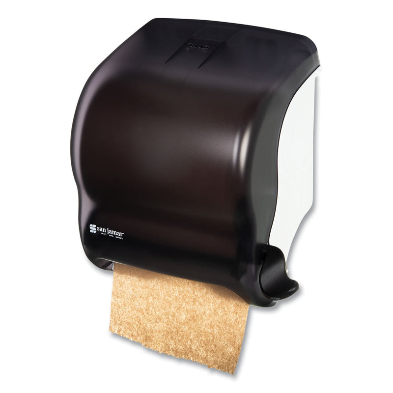 San Jamar Element Lever Roll Towel Dispenser, Classic, 12.5 x 8.5 x 12.75, Black Pearl