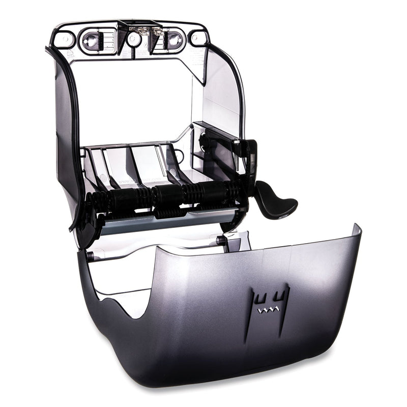 San Jamar Element Lever Roll Towel Dispenser, Oceans, 12.5 x 8.5 x 12.75, Black Pearl