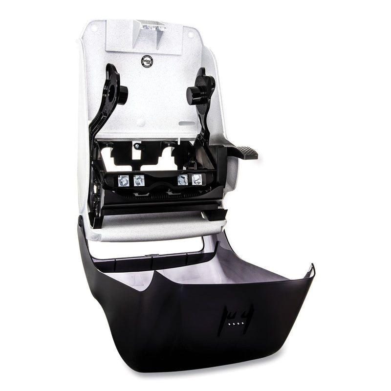San Jamar Lever Roll Towel Dispenser, Classic, 12.94 x 9.25 x 16.5, Transparent Black Pearl