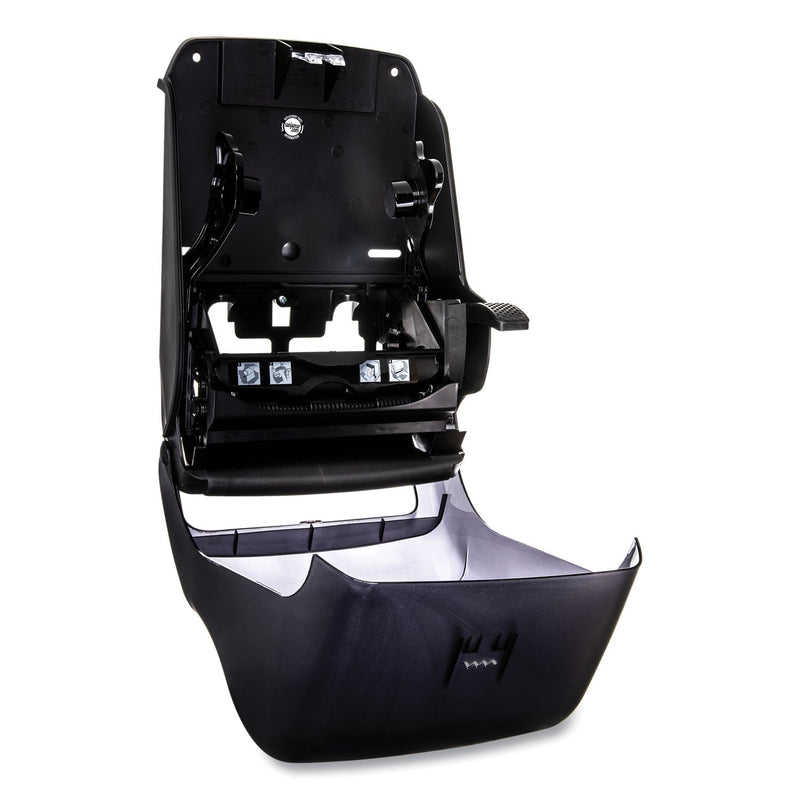 San Jamar Lever Roll Towel Dispenser, Oceans, 12.94 x 9.25 x 16.5, Black Pearl
