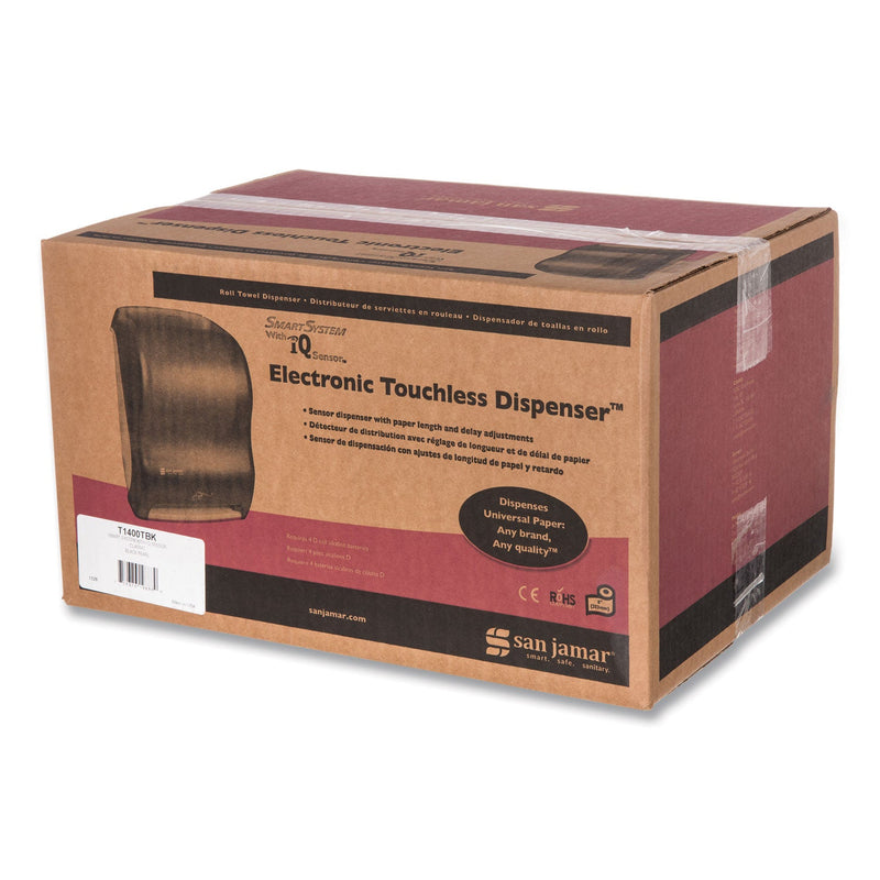 San Jamar Smart System with iQ Sensor Towel Dispenser, 11.75 x 9 x 15.5, Black Pearl