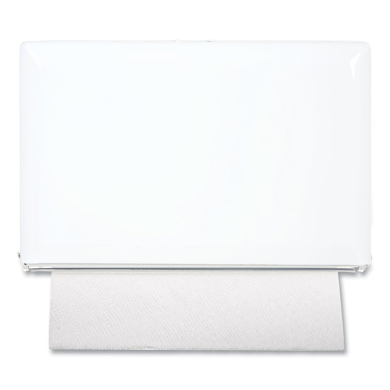 San Jamar Singlefold Paper Towel Dispenser, 10.75 x 6 x 7.5, White