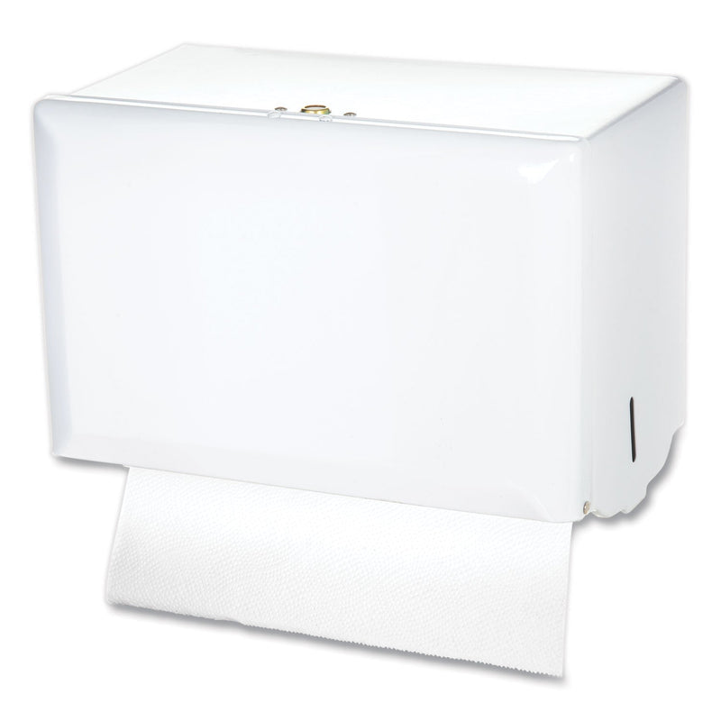 San Jamar Singlefold Paper Towel Dispenser, 10.75 x 6 x 7.5, White