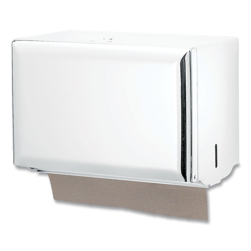 San Jamar Singlefold Paper Towel Dispenser, 10.75 x 6 x 7.5, White