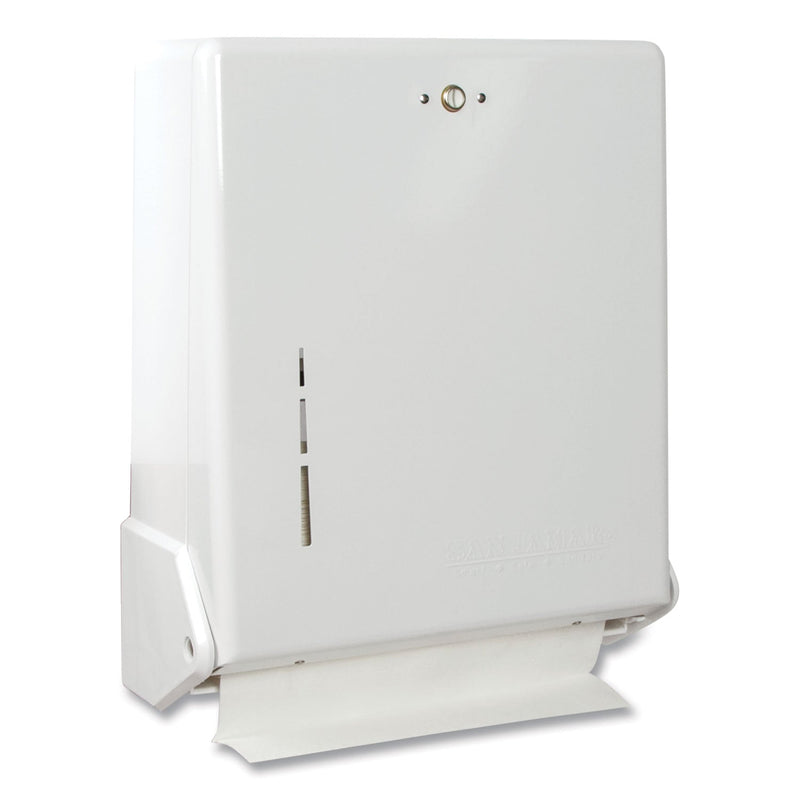 San Jamar True Fold C-Fold/Multifold Paper Towel Dispenser, 11.63 x 5 x 14.5, White