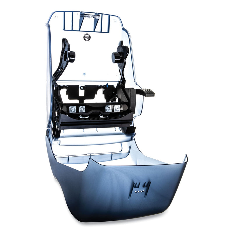 San Jamar Lever Roll Towel Dispenser, Oceans, 12.94 x 9.25 x 16.5, Arctic Blue