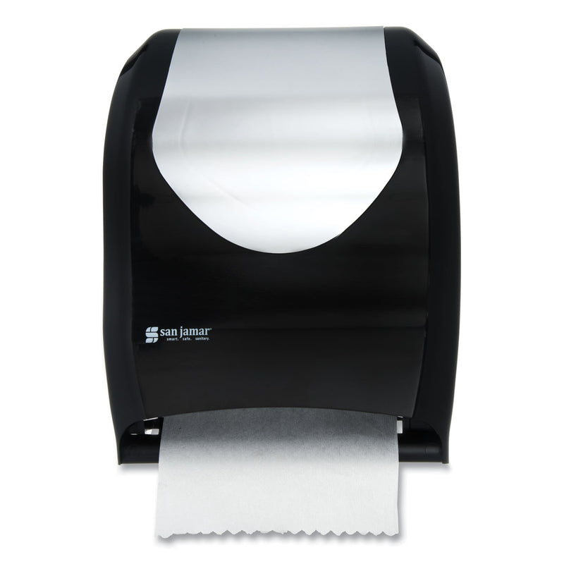 San Jamar Tear-N-Dry Touchless Roll Towel Dispenser, 16.75 x 10 x 12.5, Black/Silver