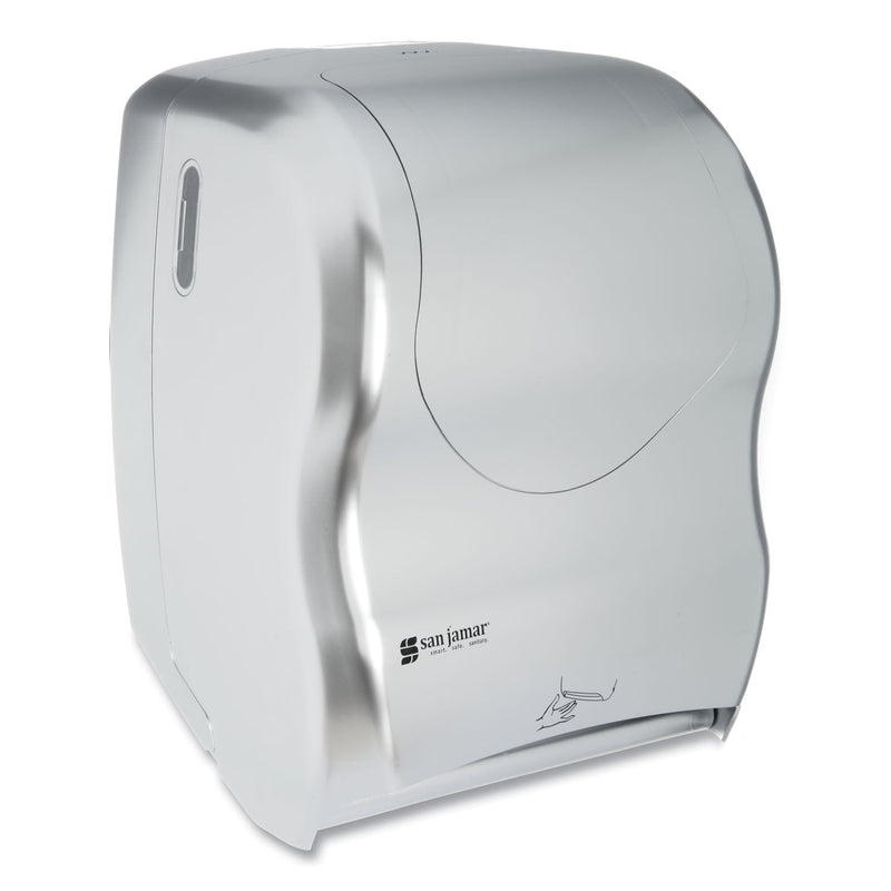 San Jamar Smart System with iQ Sensor Towel Dispenser, 16.5 x 9.75 x 12, Silver