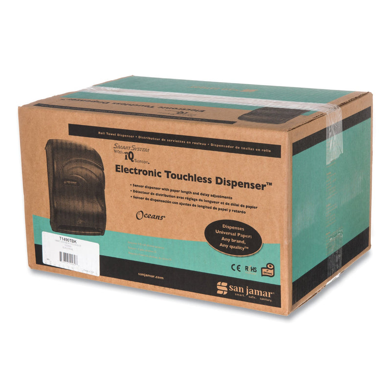 San Jamar Smart System with iQ Sensor Towel Dispenser, 11.75 x 9.25 x 16.5, Black Pearl