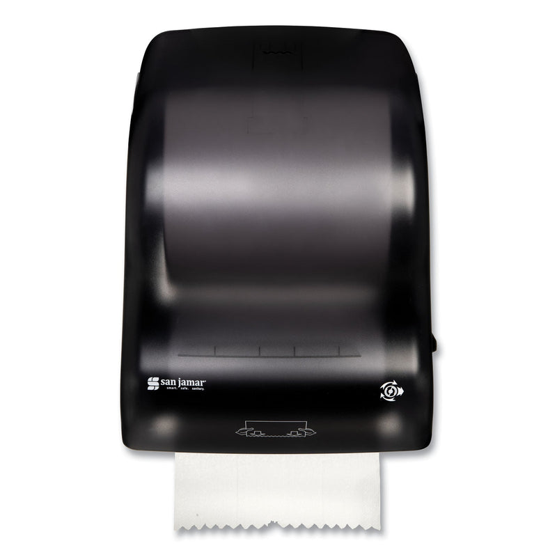 San Jamar Simplicity Mechanical Roll Towel Dispenser, 15.25 x 13 x 10.25, Black