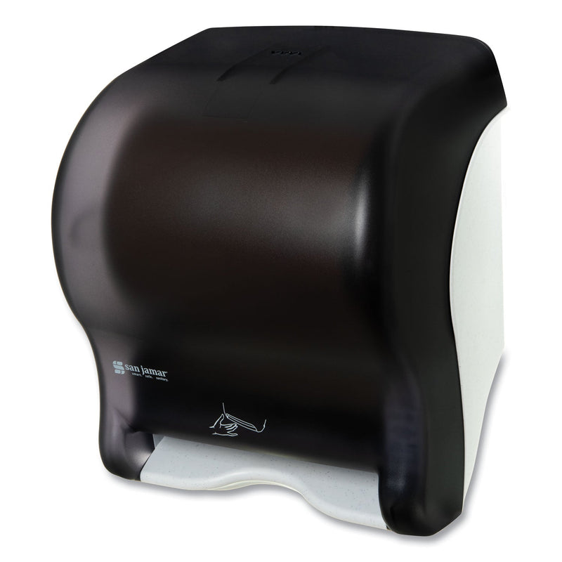 San Jamar Smart Essence Electronic Roll Towel Dispenser, 11.88 x 9.1 x 14.4, Black