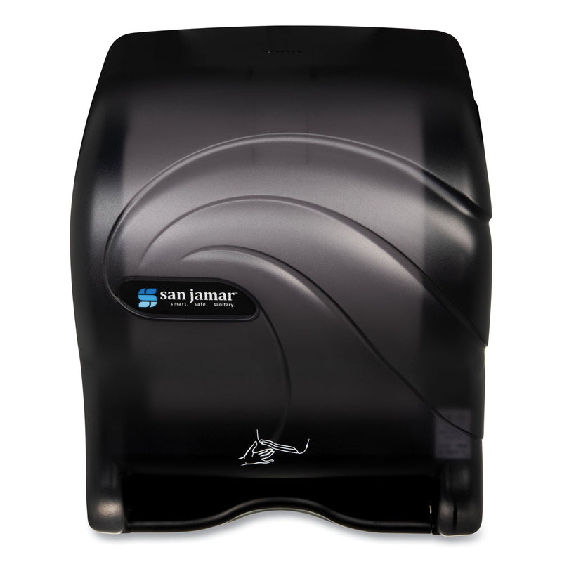 San Jamar Oceans Smart Essence Electronic Towel Dispenser, 11.88 x 9.1 x 14.4, Black