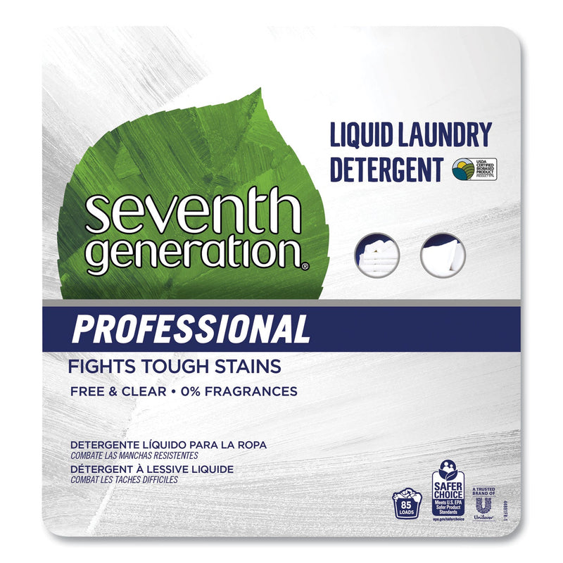 Seventh Generation Liquid Laundry Detergent, Free and Clear Scent, 1 gal Bottle