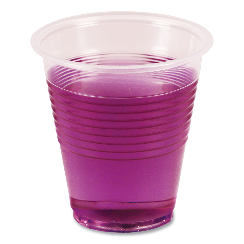 Boardwalk Translucent Plastic Cold Cups, 3 oz, Polypropylene, 125 Cups/Sleeve, 20 Sleeves/Carton