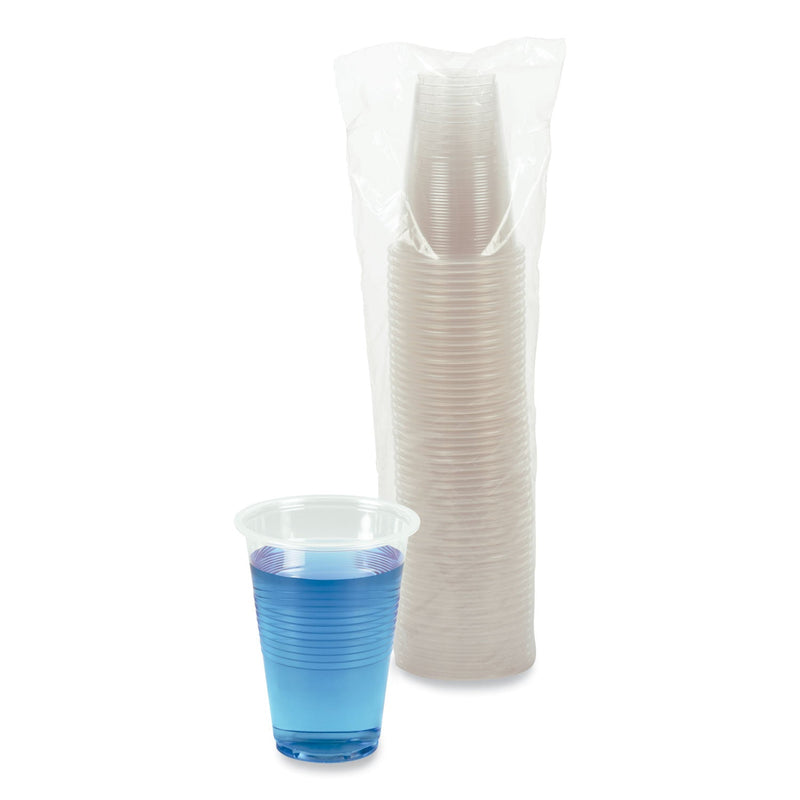 Boardwalk Translucent Plastic Cold Cups, 16 oz, Polypropylene, 50/Pack