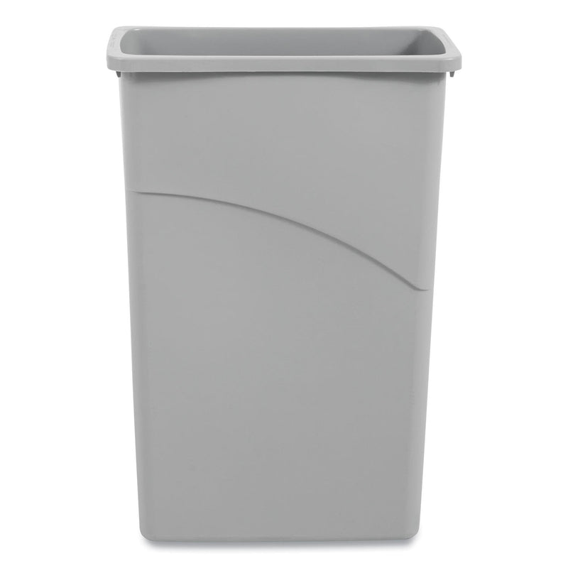 Boardwalk Slim Waste Container, 23 gal, Gray, Plastic