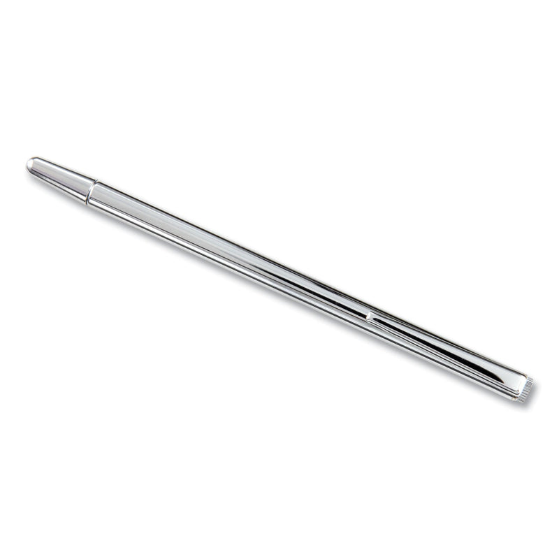 Apollo Slimline Pen-Size Pocket Pointer with Clip, Extends to 24.5", Silver