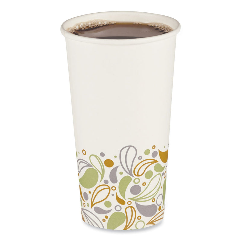 Boardwalk Convenience Pack Paper Hot Cups, 20 oz, Deerfield Print, 9 Cups/Sleeve, 15 Sleeves/Carton