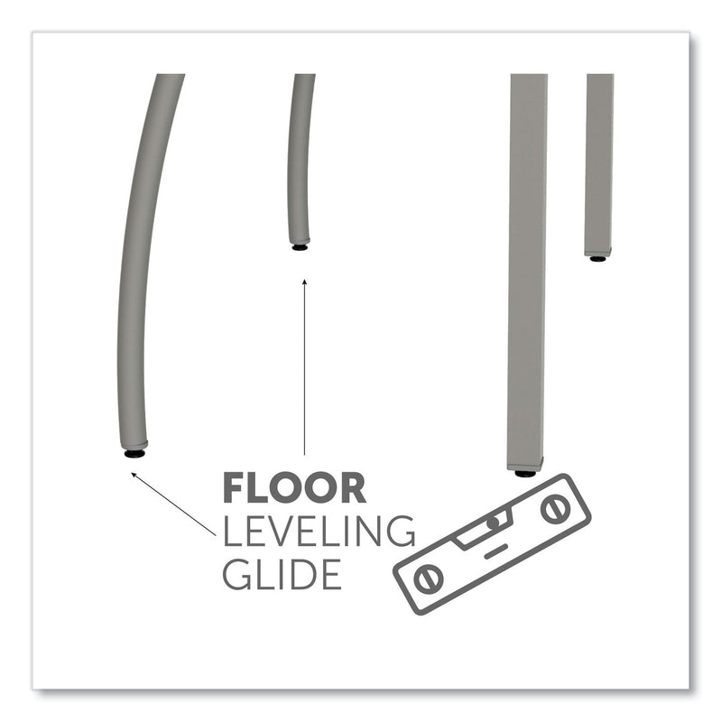 Linea Italia Trento Line Rectangular Desk, 59.13" x 23.63" x 29.5", Cherry